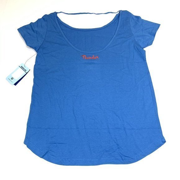 OKC Oklahoma City Thunder Top Women’s Size M G-III 4Her‎ by Carl Banks Blue NBA - Picture 3 of 5